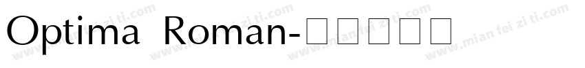 Optima Roman字体转换